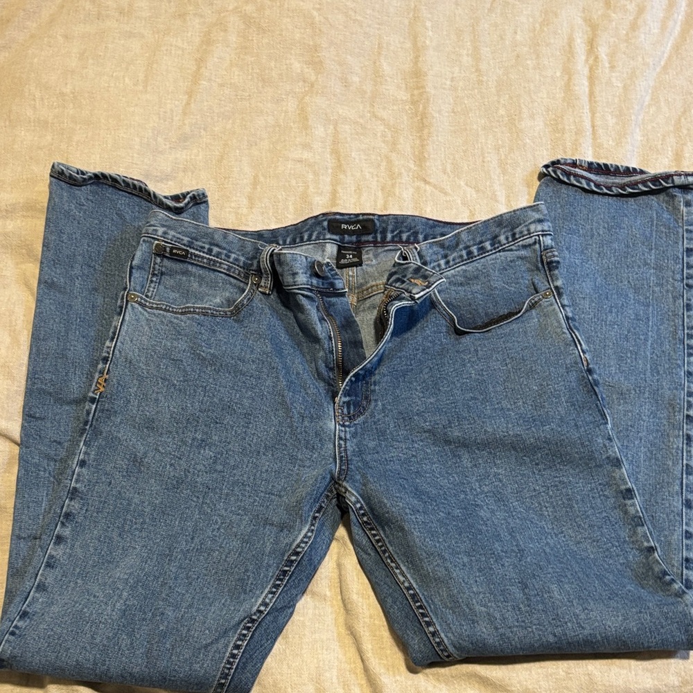 RVCA Men's Relaxed Fit Denim Jeans